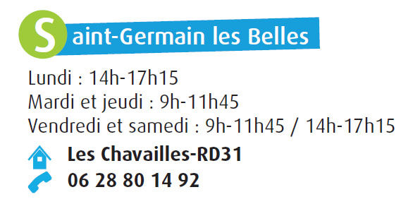 horaires decheterie StGermain